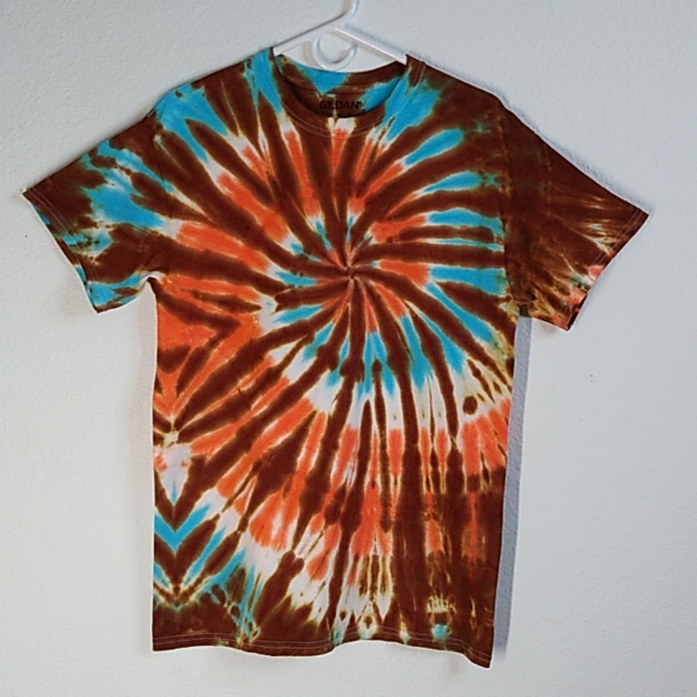 NEW TIE DYE S/S T SHIRT MEDIUM - Picture 2 of 4